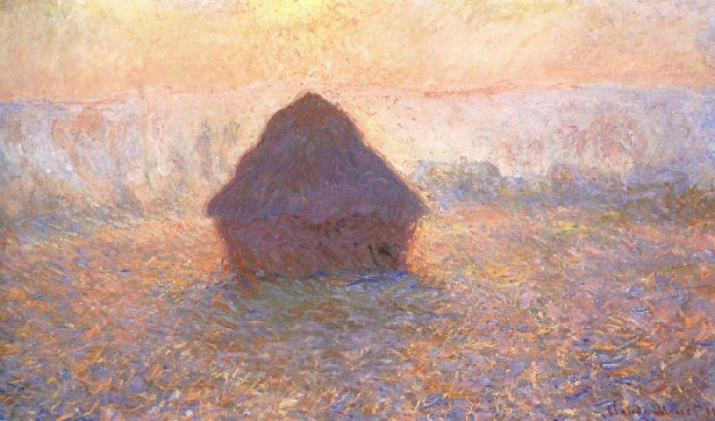 Claude Monet Grainstack,Sun in the Mist Germany oil painting art